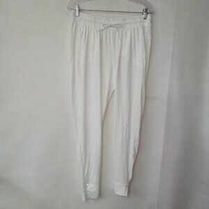 Nobull Jogger Womens M White Lightweight Activewear Running‎ Gym Athleisure New